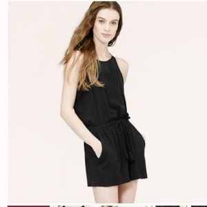 Ann Taylor LOFT Embroidered Fluid Romper